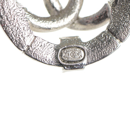 Chanel Baguette Crystal CC Brooch Silver Blue 4 of 4