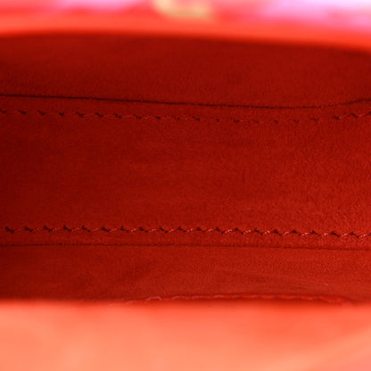Christian Dior Beaded Embroidery Lambskin Micro Lady Dior Orange Multicolor 5 of 11