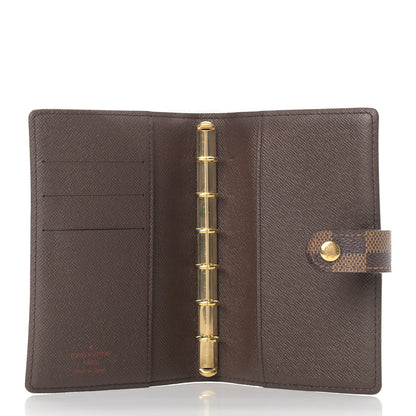 Louis Vuitton Damier Ebene Small Ring Agenda Cover 5 of 8