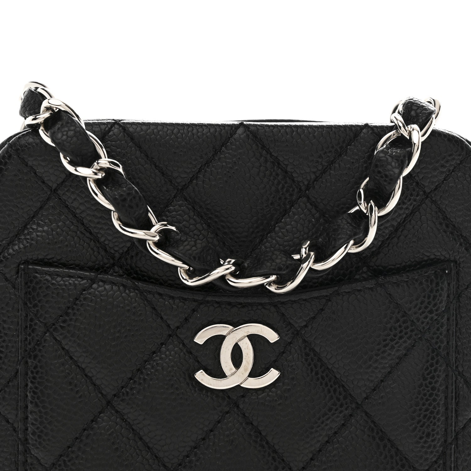 Chanel Caviar Quilted Camera Case Crossbody Bag Black 8 of 11