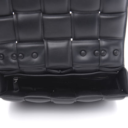 Bottega Veneta Lambskin Maxi Intreccio Padded Chain Cassette Crossbody Bag Black 5 of 10