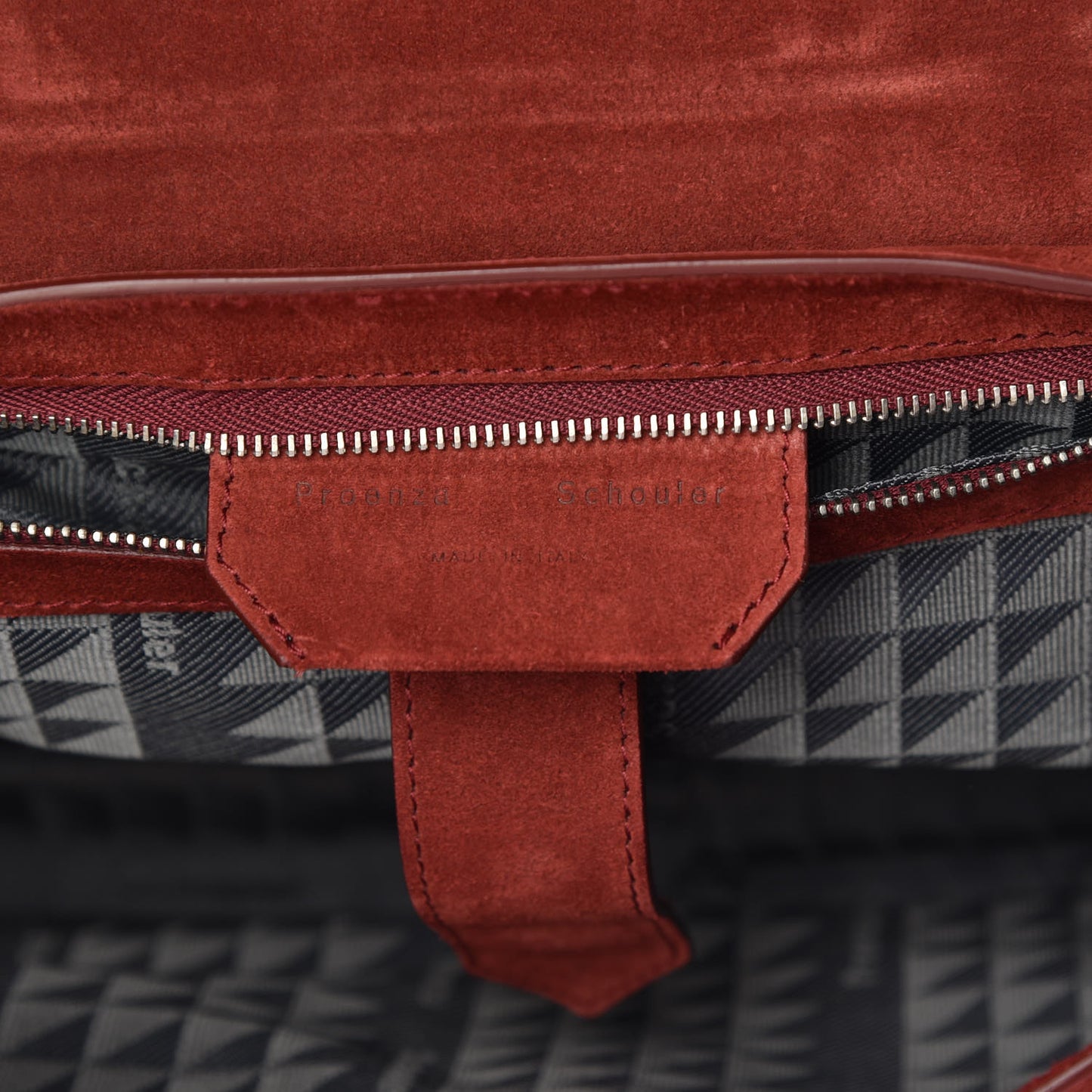 Suede Medium PS1 Satchel Midnight Plum