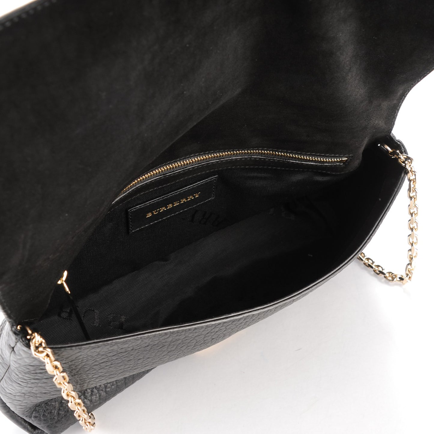 Signature Grain Medium Mildenhall Crossbody Bag Black