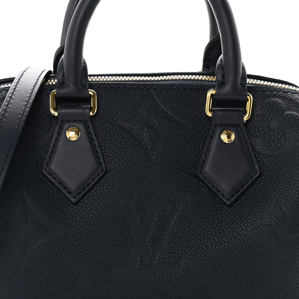 Louis Vuitton Empreinte Monogram Giant Speedy Bandouliere 25 Navy 7 of 9
