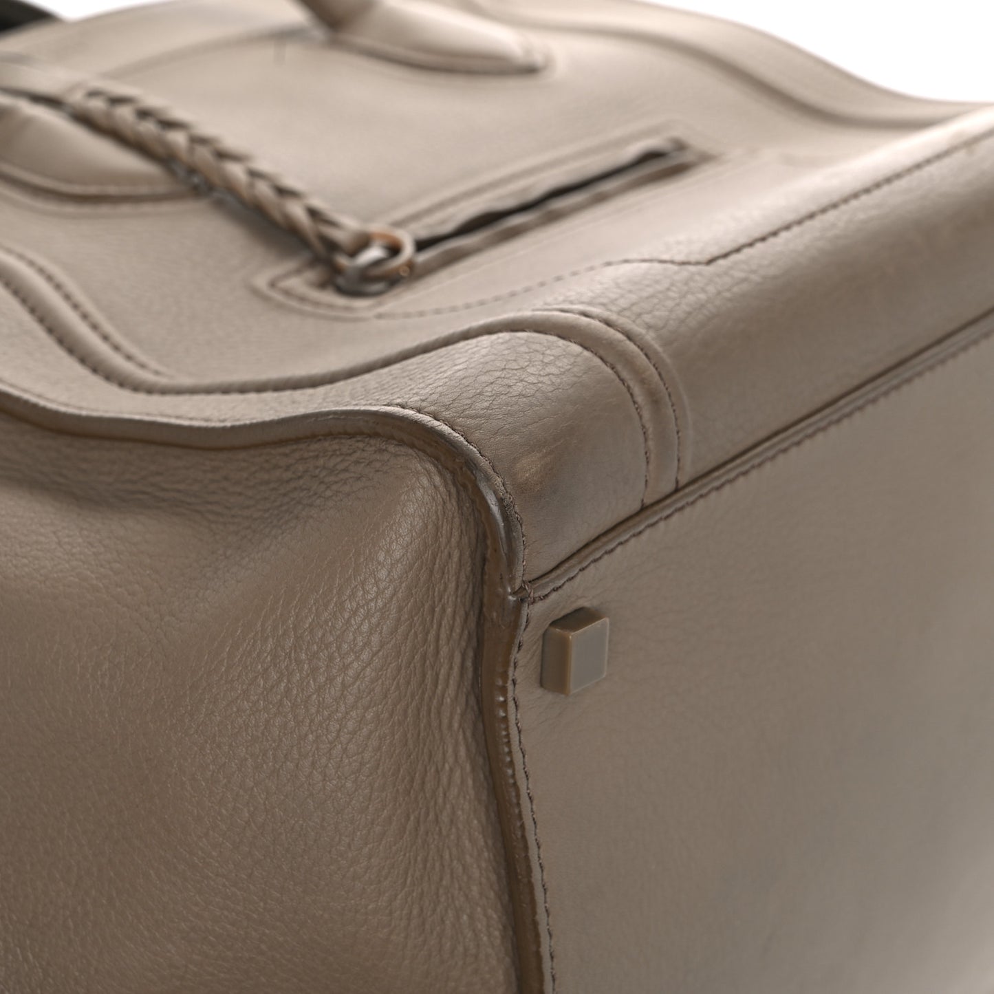 Grained Calfskin Medium Phantom Luggage Taupe
