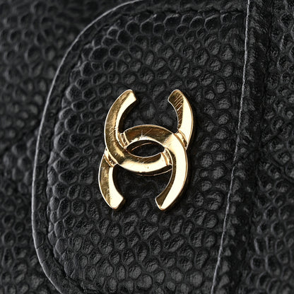 Chanel Caviar Quilted Large Flap Wallet Black 12 of 13