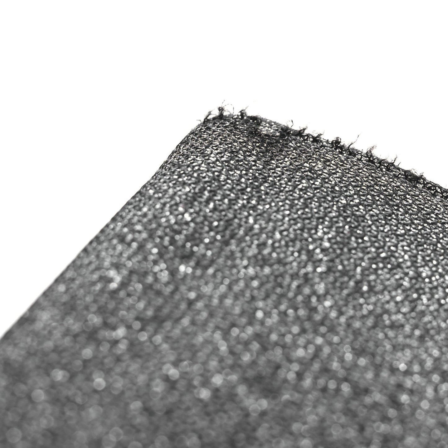 Glitter Fabric Erica Chain Clutch  Anthracite