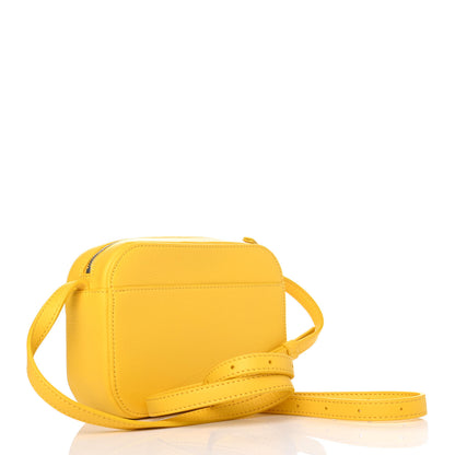 Balenciaga Calfskin Logo XS Everyday Camera Bag Yellow Black 2 of 4