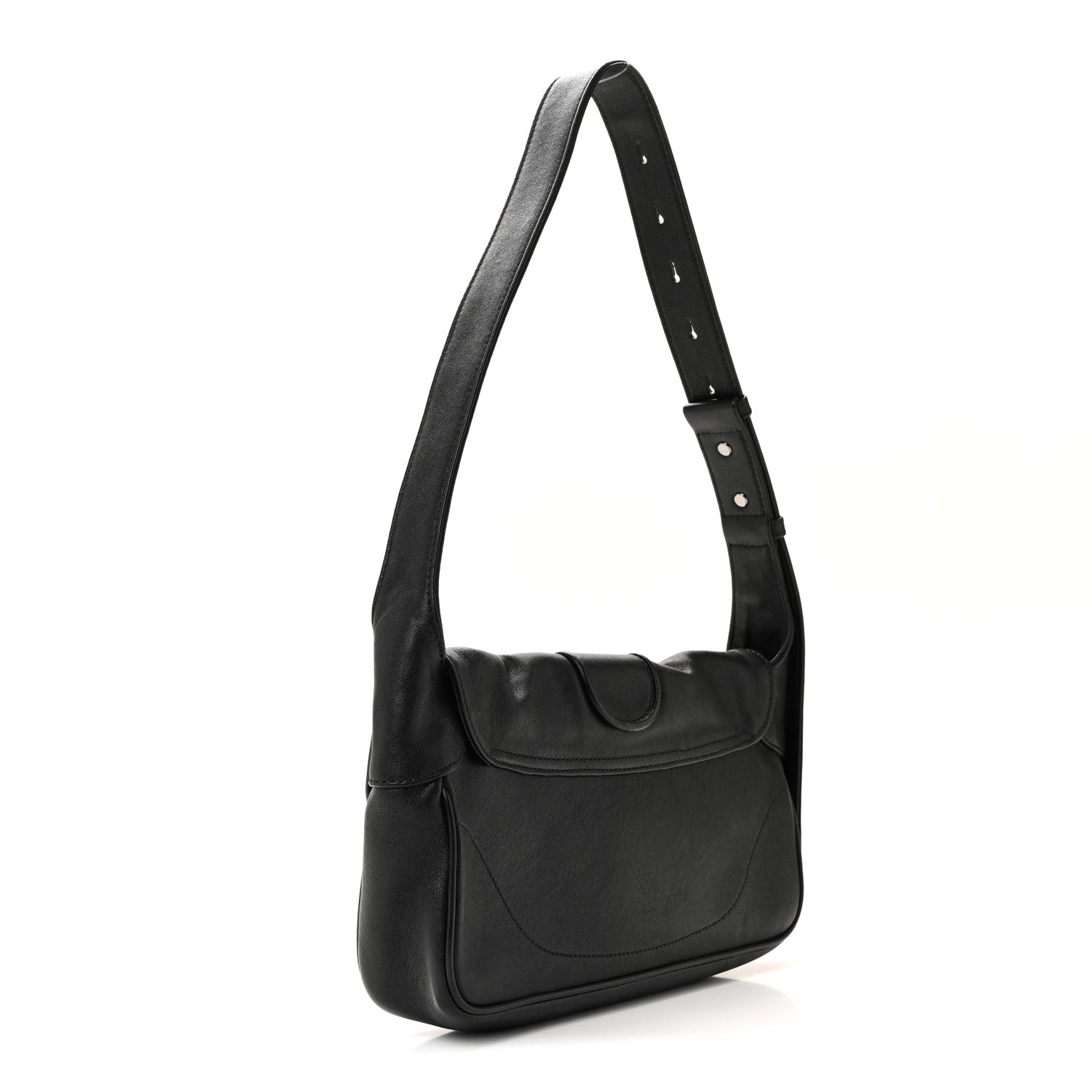 Gucci Goatskin Small GG Monochrome Aphrodite Shoulder Bag Black 3 of 13