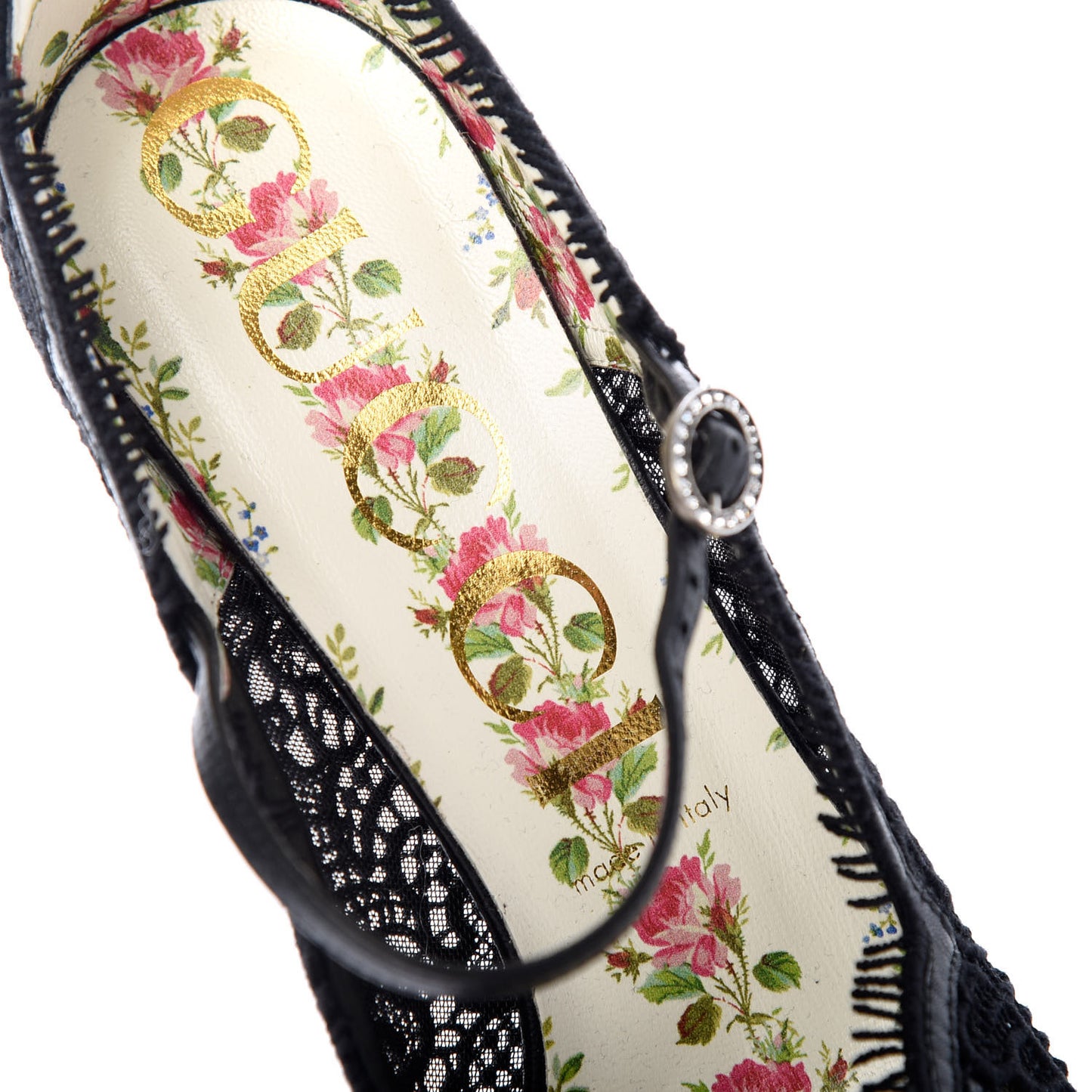 Lace Pizzo Venice Pumps 40.5 Black
