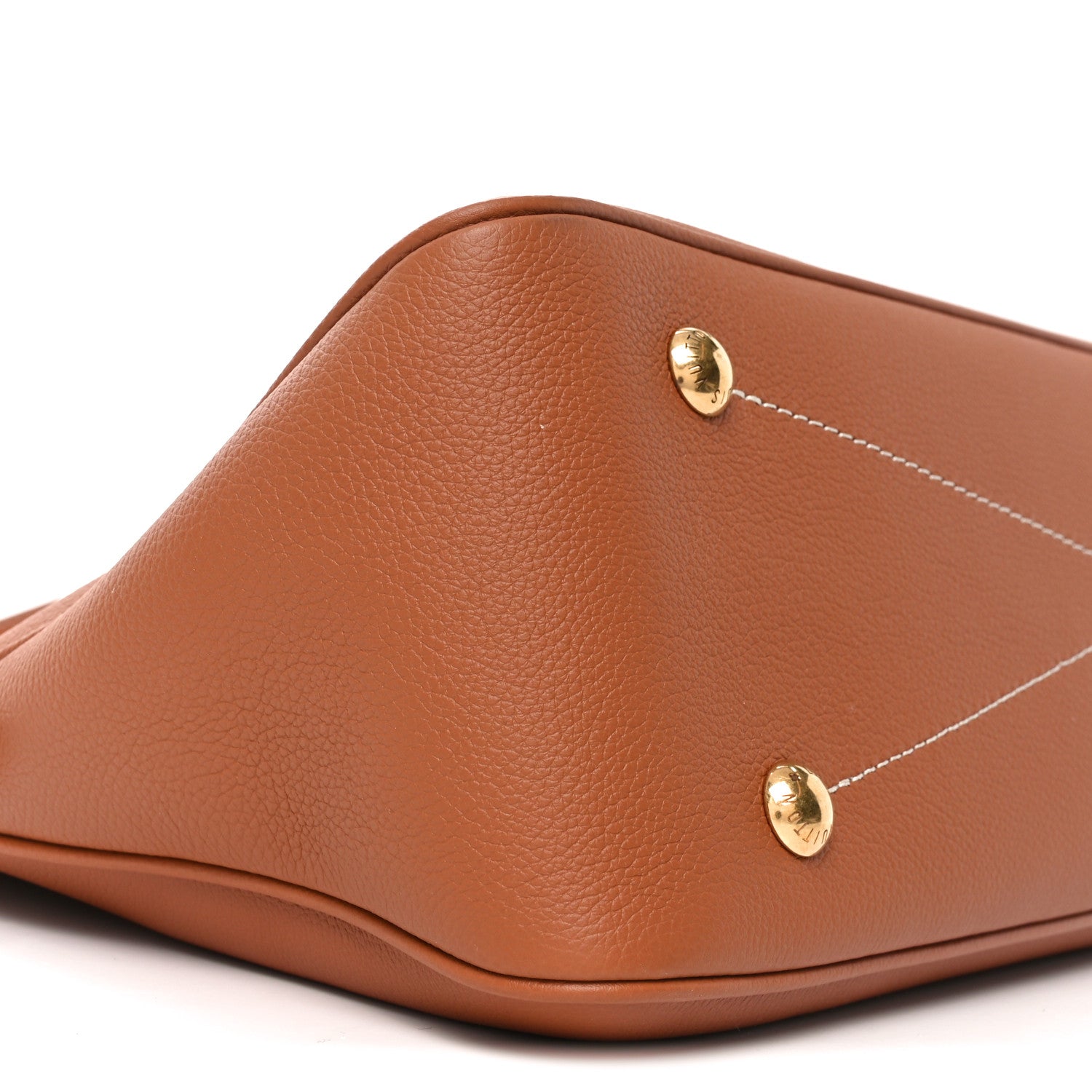 Louis Vuitton Grained Calfskin Low Key Duffle Tote Cognac 8 of 9