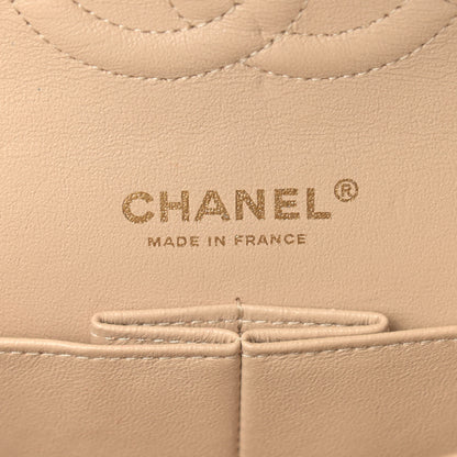 Chanel Lambskin Quilted Medium Double Flap Beige 5 of 18