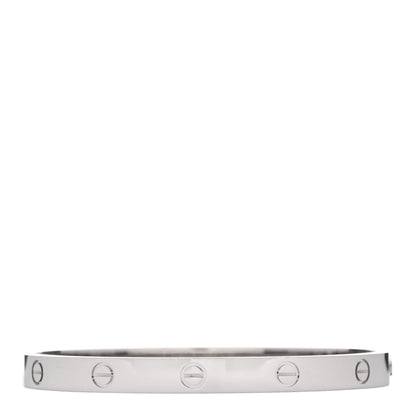 Cartier 18K White Gold LOVE Bracelet 19 2 of 9