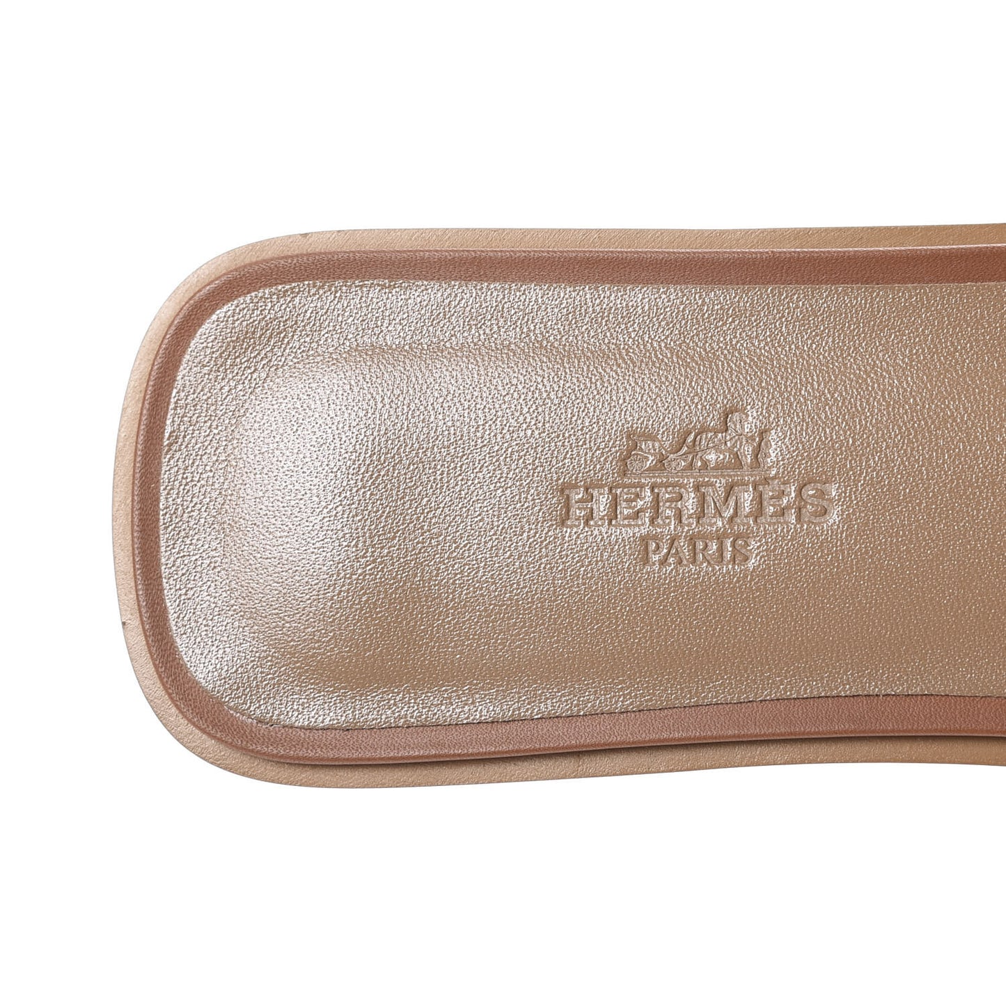 Box Calfskin Oran Sandals 40 Gold
