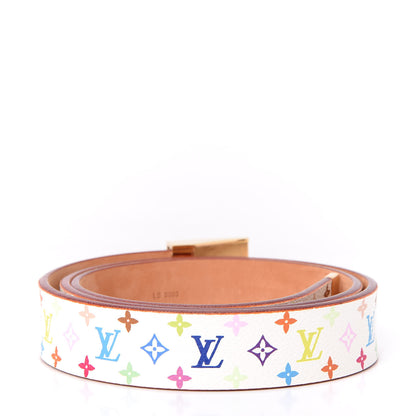 Louis Vuitton Monogram Multicolor Ceinture Belt 90 36 White 2 of 6