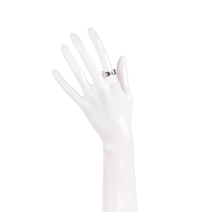 Cartier 18K White Gold 7mm C De Ring 57 8 2 of 5