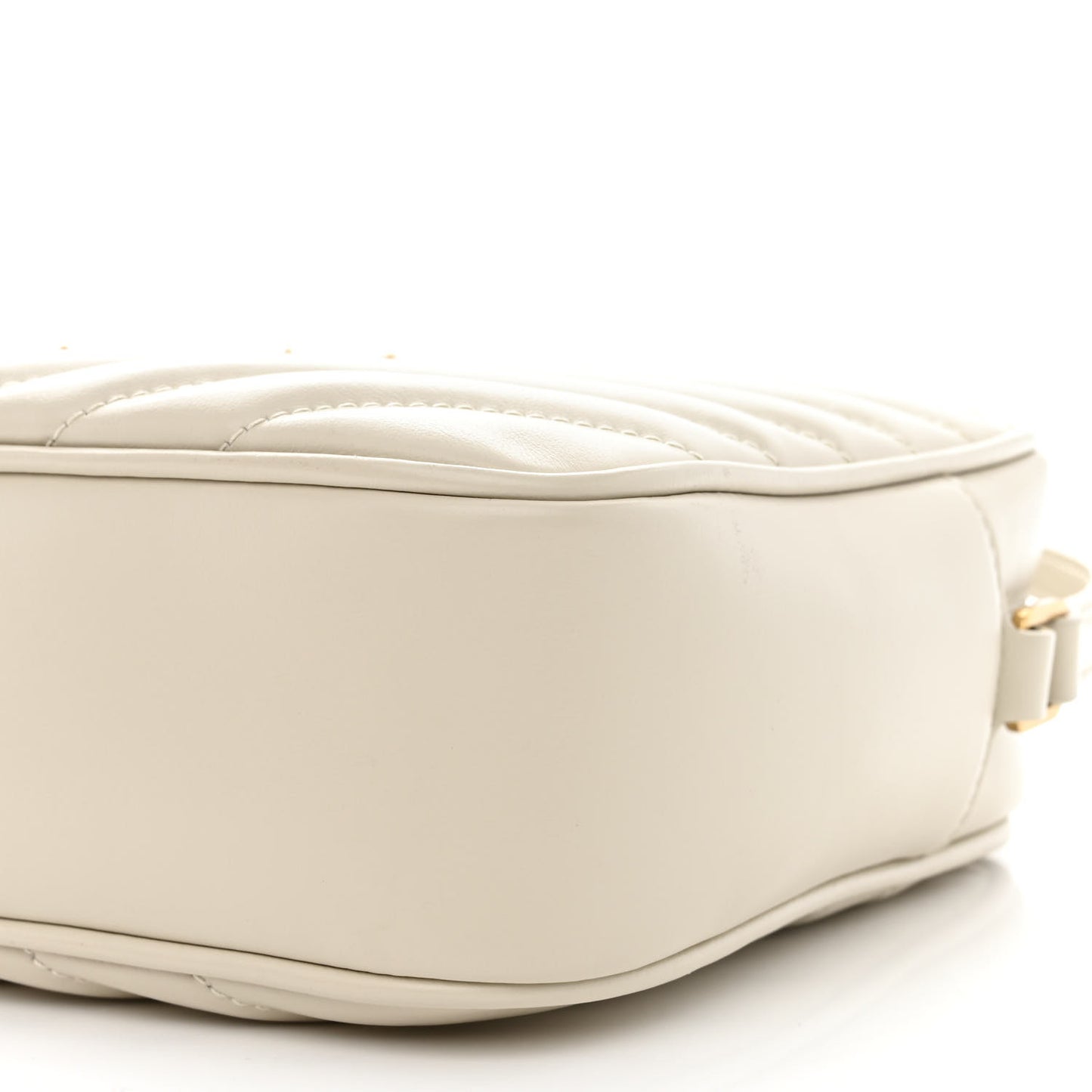 Calfskin Matelasse Monogram Lou Camera Bag Crema Soft