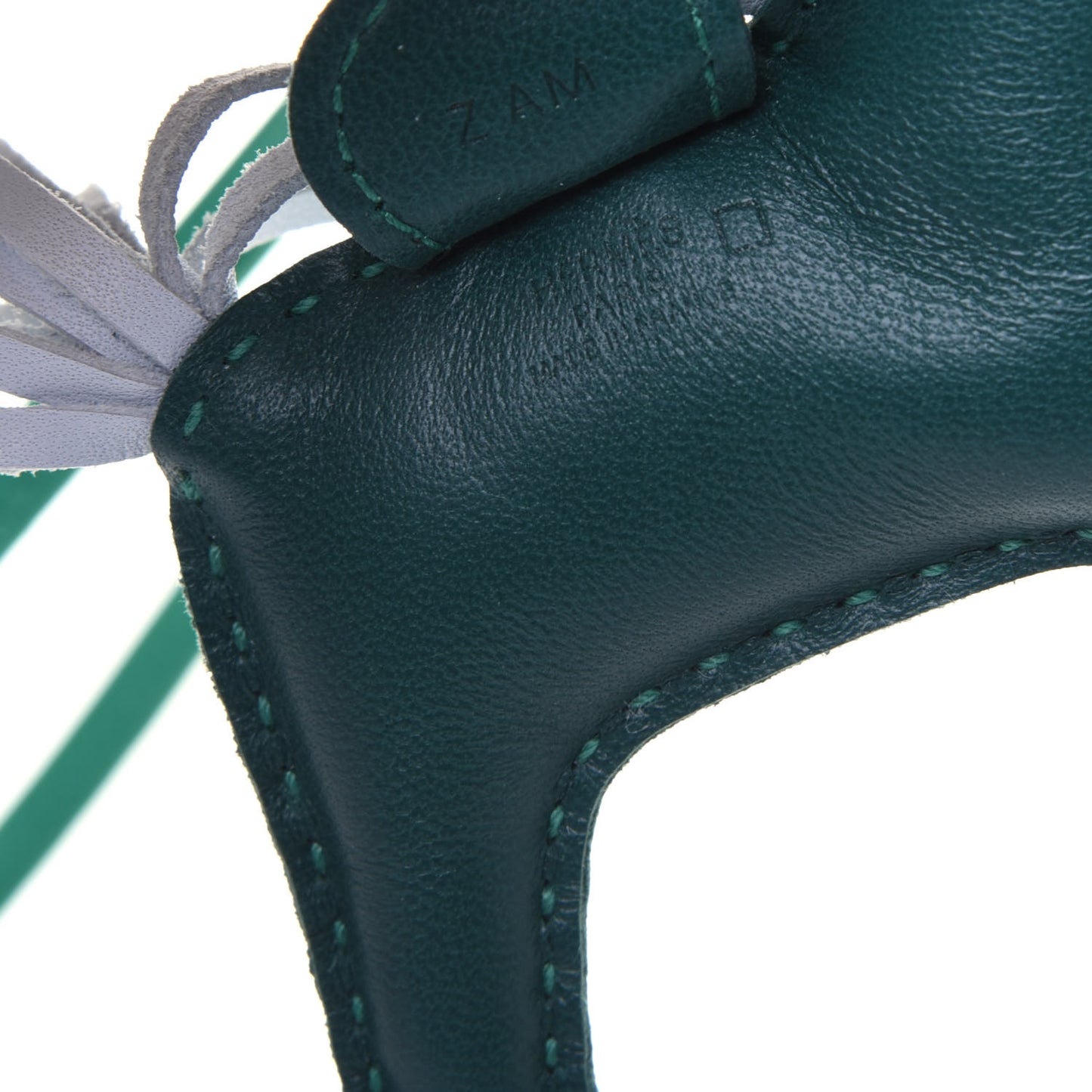 Milo Lambskin Matte Alligator Touch Grigri Rodeo Horse Bag Charm PM Malachite Menthe Bleu Brume Very Jade