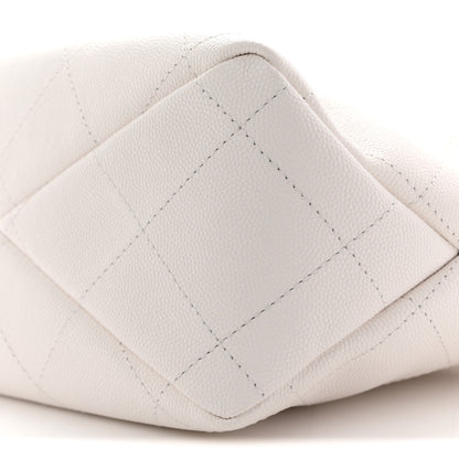Chanel Caviar Quilted Hobo White 11 of 11