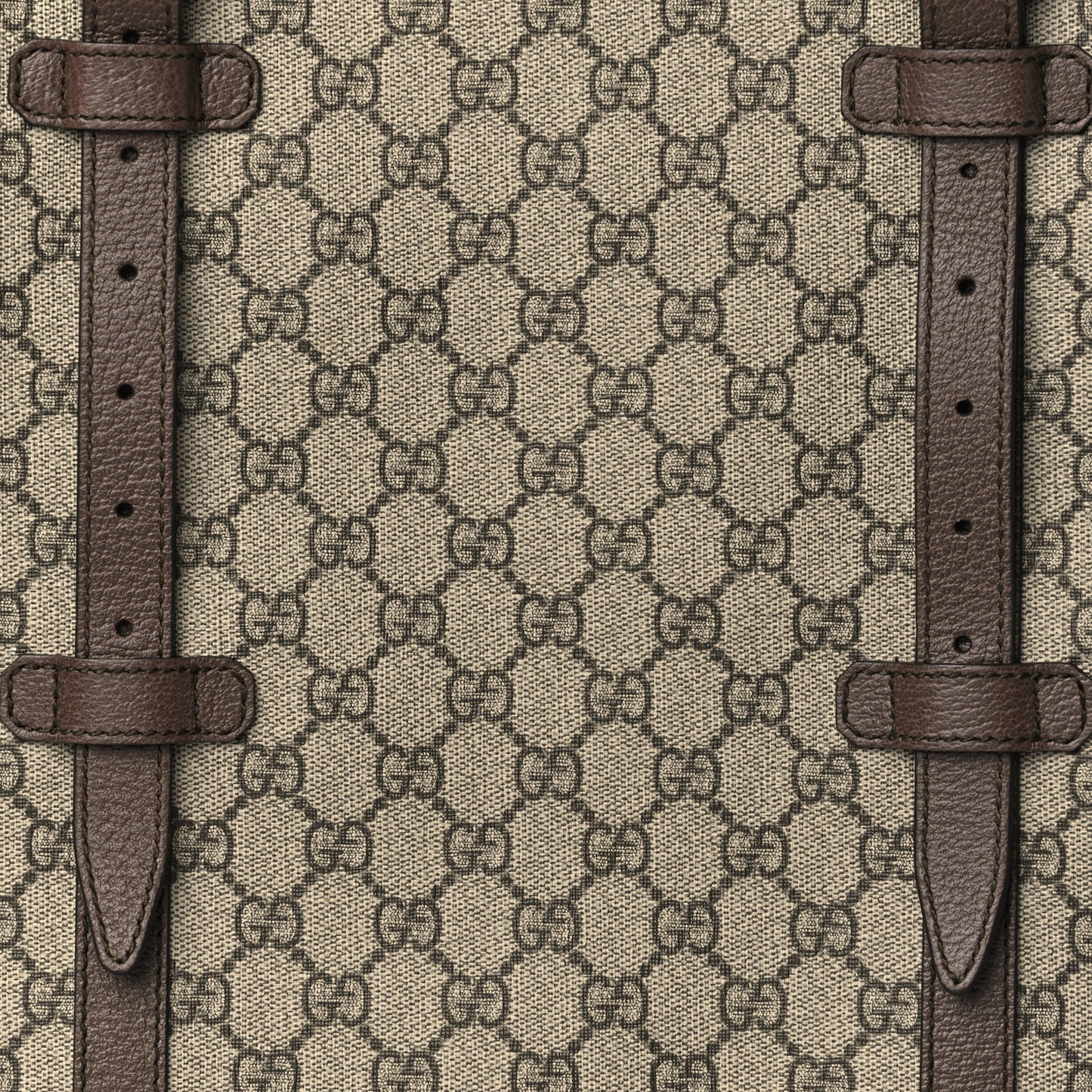 GG Supreme Monogram Large Tote Bag Beige Ebony