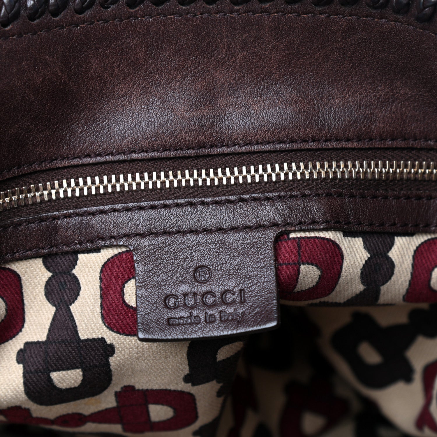 Gucci Guccissima Large Horsebit Chain Hobo Chocolate 6 of 10