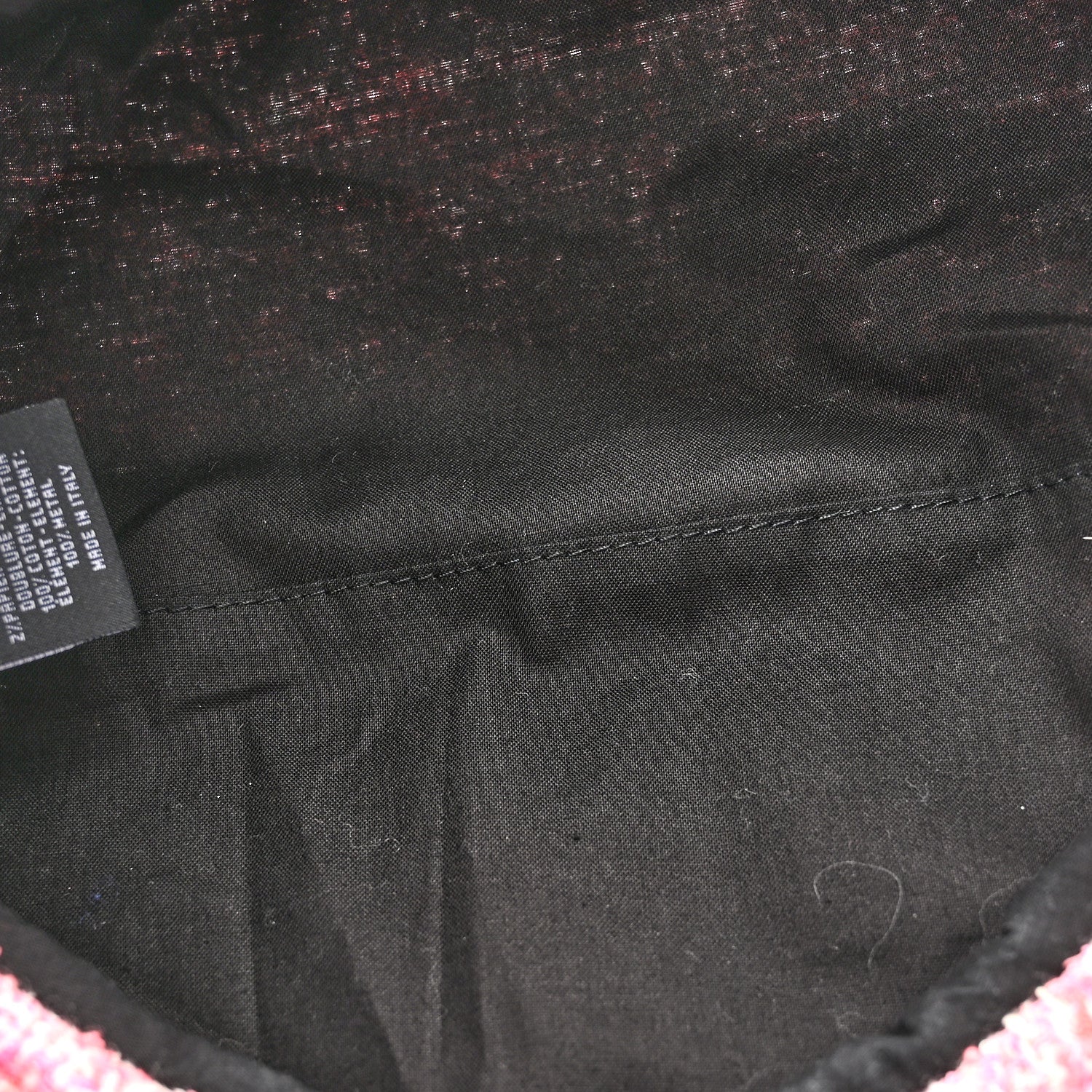 Chanel Cotton Tweed Newsboy Hat M Pink Ecru 7 of 9