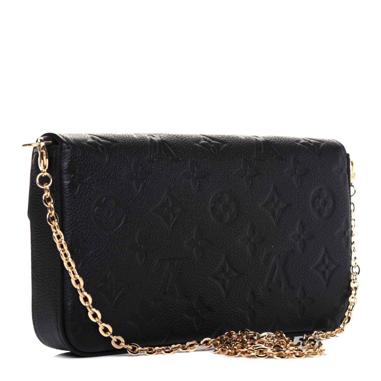 Louis Vuitton Empreinte Pochette Felicie Chain Wallet Black 4 of 17