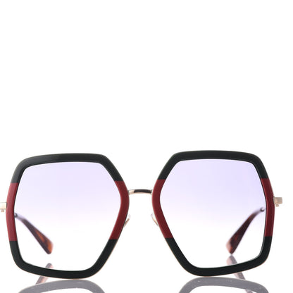 Gucci Square Frame Web GG0106S Sunglasses Tortoise 2 of 8