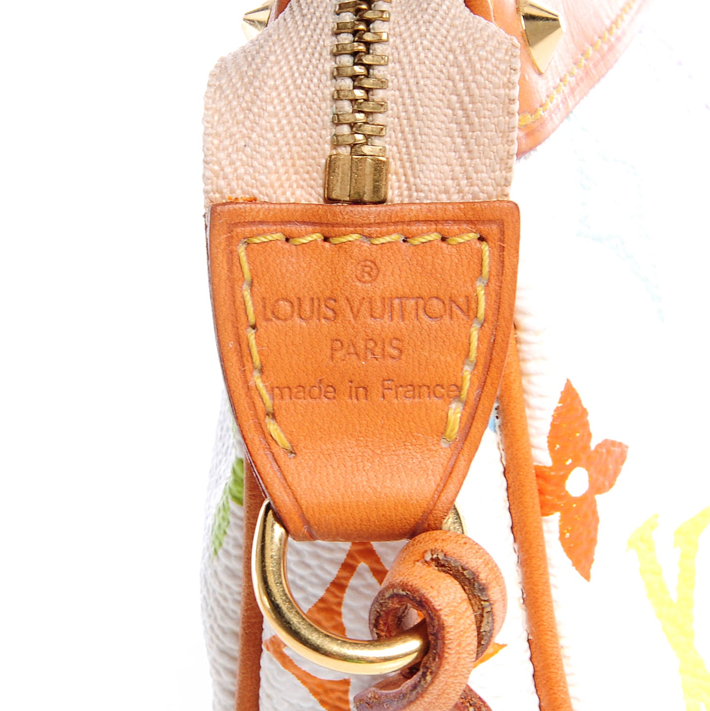 Monogram Multicolor Pochette Accessories White
