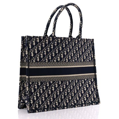 Christian Dior Oblique Book Tote Blue Multicolor 3 of 11
