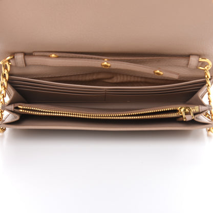 Prada Vitello Daino Chain Wallet Cammeo 5 of 11