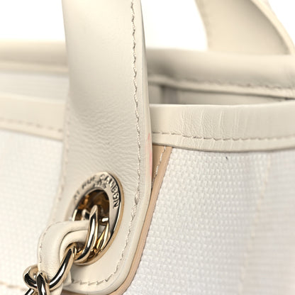 Chanel Cotton Medium Deauville Tote White 14 of 16