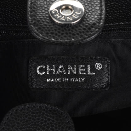 Chanel Caviar Quilted Petit Shopping Tote PST Black 6 of 7