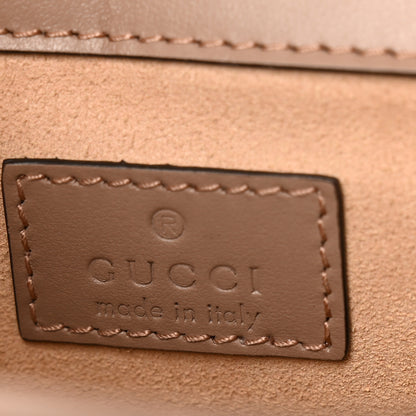 Gucci Calfskin Matelasse Super Mini GG Marmont Shoulder Bag Porcelain Rose 5 of 9
