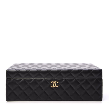 Chanel Lambskin Quilted Jewelry Case Black 1 of 12