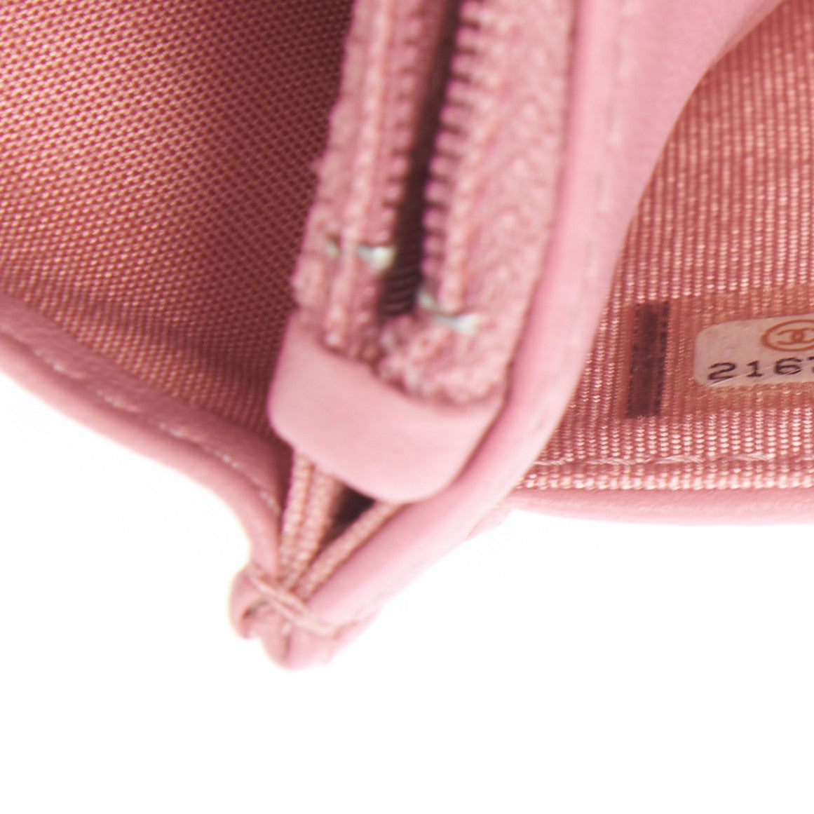 Chanel Lambskin Camellia Embossed Wallet On Chain WOC Pink 10 of 10