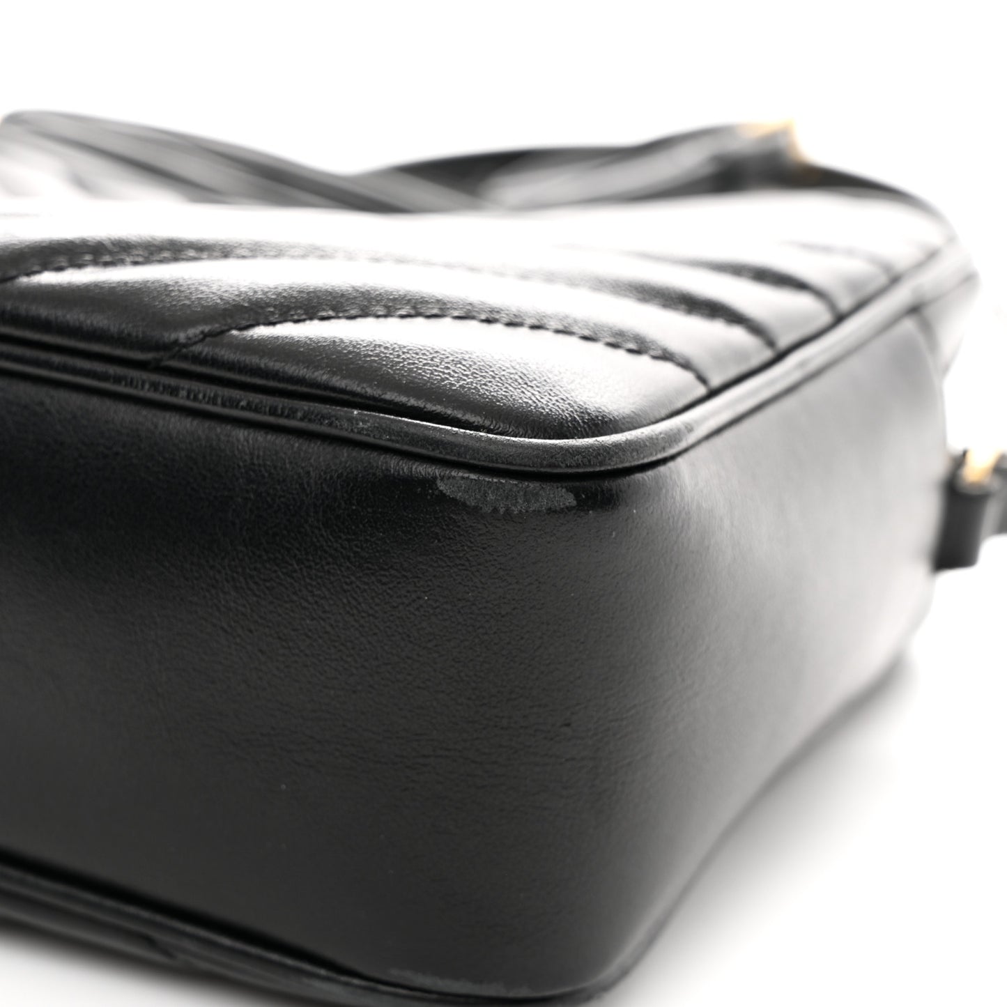Calfskin Matelasse Monogram Lou Camera Bag Black