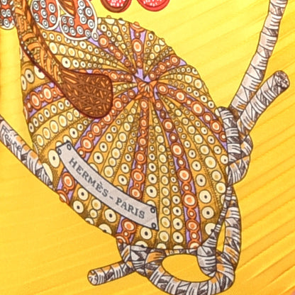 Hermes Silk Grands Fonds Plisse Scarf 2 of 4