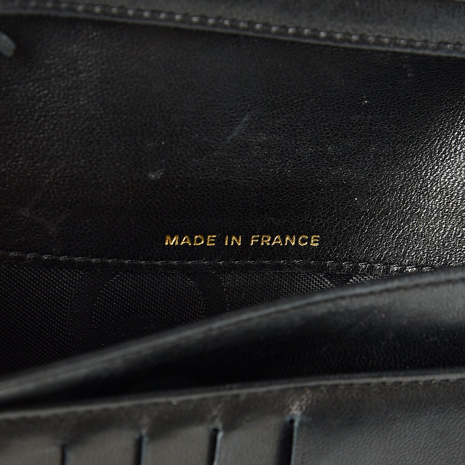 Chanel Caviar Timeless CC Yen Wallet Black 6 of 10
