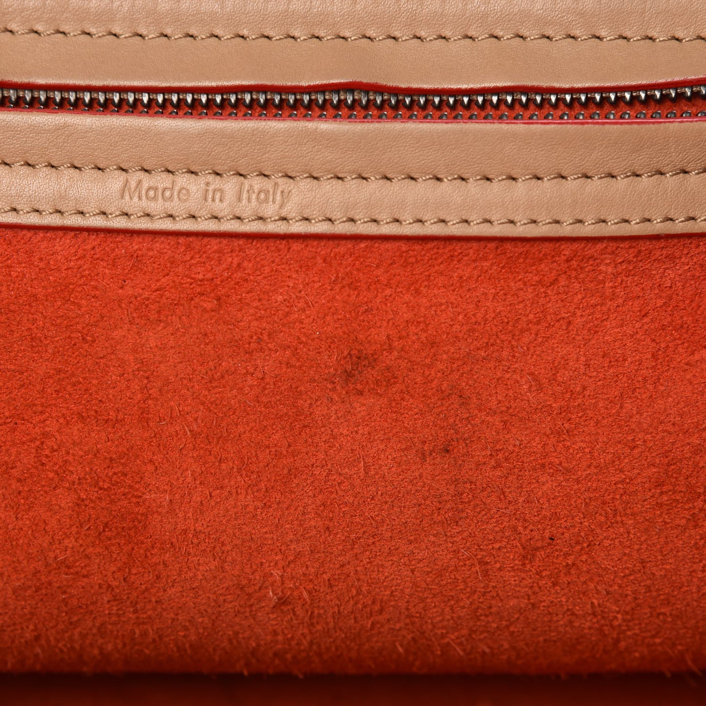 Supple Calfskin Medium Phantom Luggage Camel