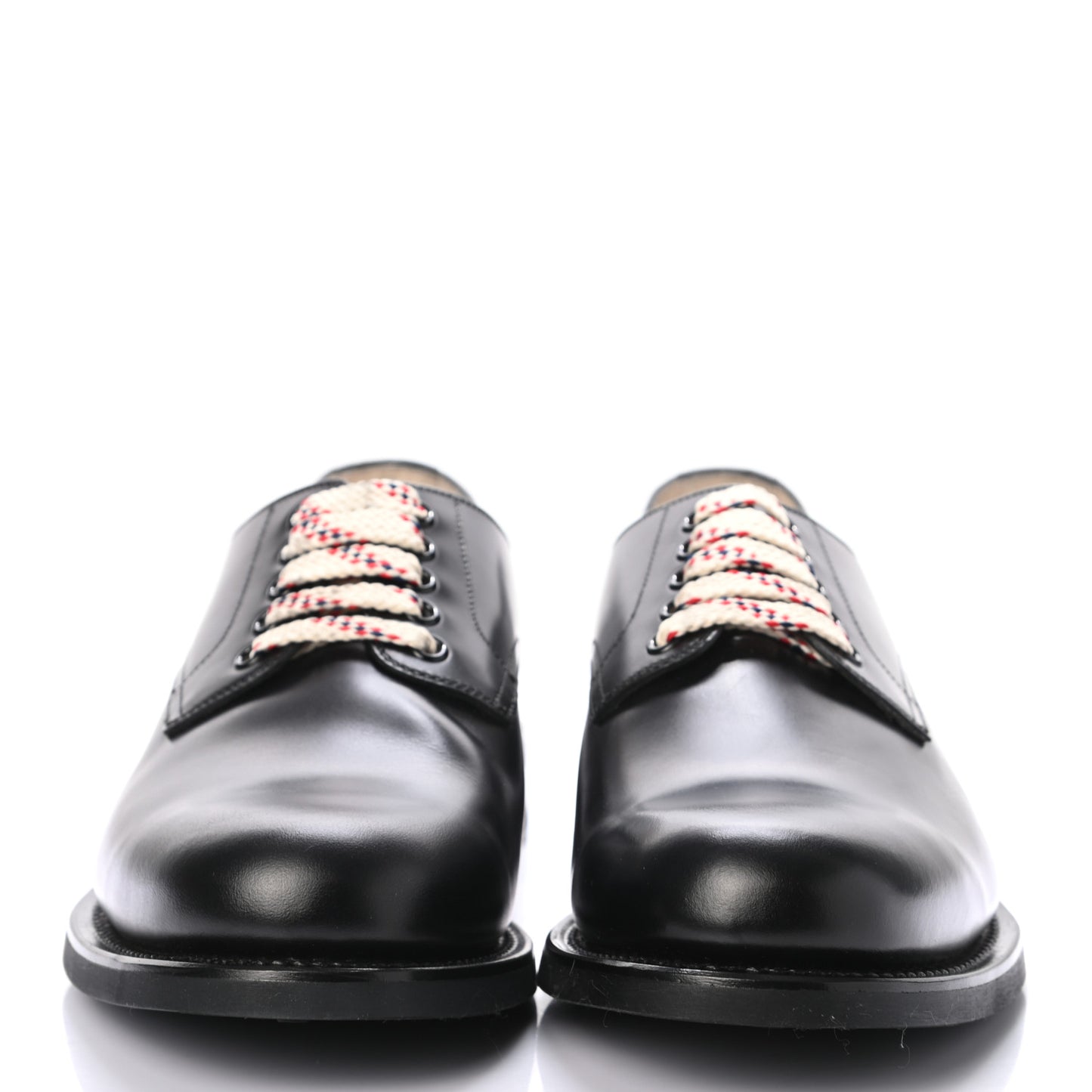 Calfskin Mens Lace Up Derby Loafers 7.5 Black