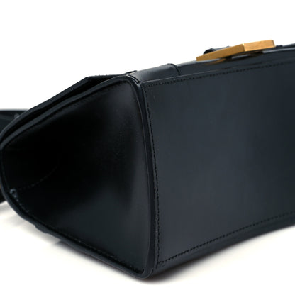 Balenciaga Shiny Box Calfskin Small Hourglass Top Handle Bag Black 10 of 11