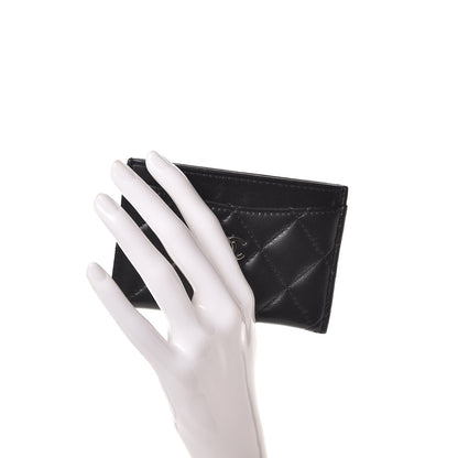 Chanel Lambskin Quilted Card Holder Black 2 of 9
