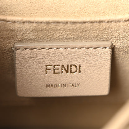 Fendi Vitello Liberty Bi-Color FF 1974 Embossed Small Kan I Shoulder Bag Black Maya 6 of 10