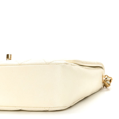 Chanel Shiny Caviar Quilted Small Chain Melody Flap White 10 of 10