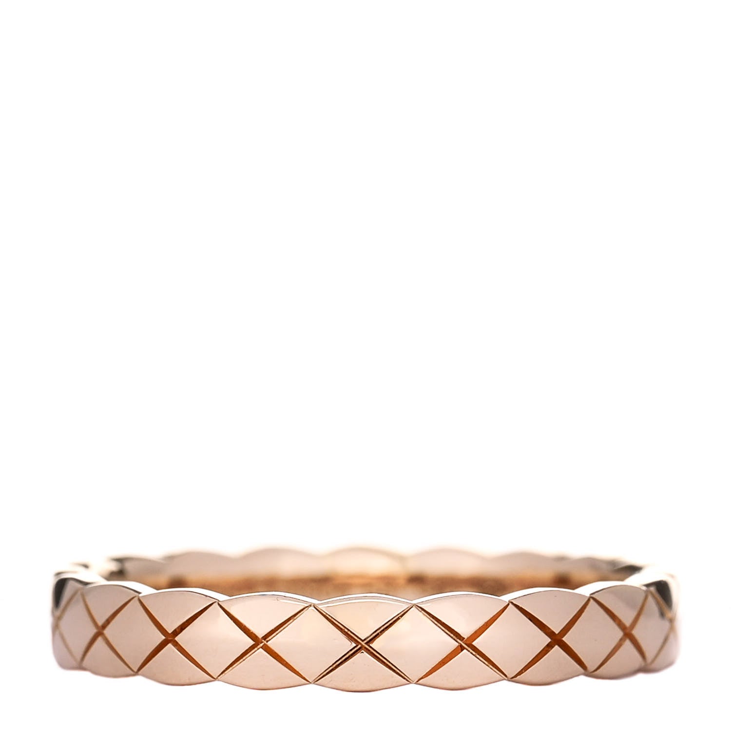 Chanel 18K Beige Gold Mini Coco Crush Ring 58 8.25 1 of 6