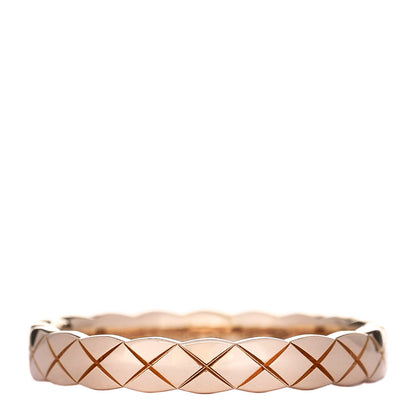 Chanel 18K Beige Gold Mini Coco Crush Ring 58 8.25 1 of 6