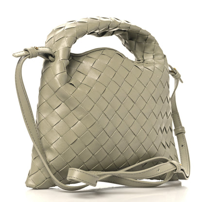 Bottega Veneta Calfskin Intrecciato Mini Hop Travertine 2 of 10