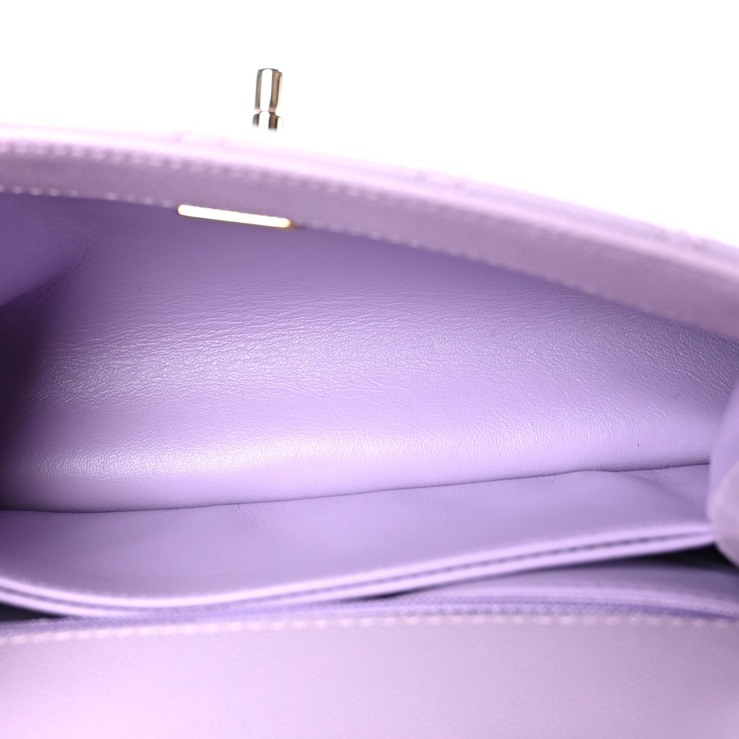 Caviar Quilted Mini Coco Handle Flap Light Purple