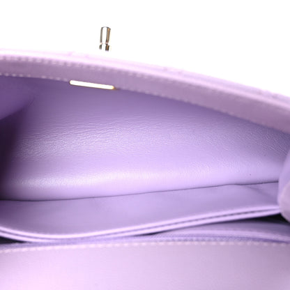 Chanel Caviar Quilted Mini Coco Handle Flap Light Purple 5 of 10